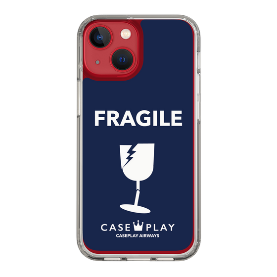 スリムプロテクションケース［ FRAGILE - Navy ］