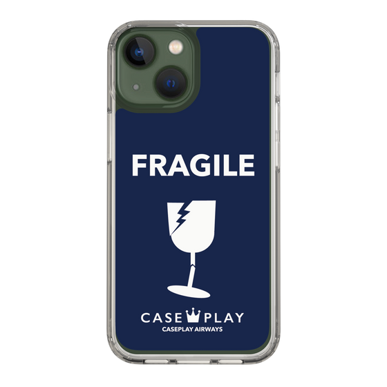 スリムプロテクションケース［ FRAGILE - Navy ］