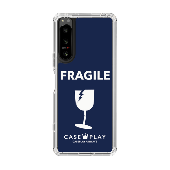 スリムプロテクションケース［ FRAGILE - Navy ］