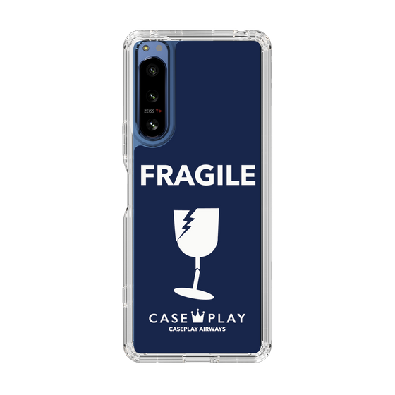 スリムプロテクションケース［ FRAGILE - Navy ］