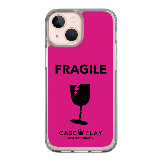 スリムプロテクションケース［ FRAGILE - Pink ］