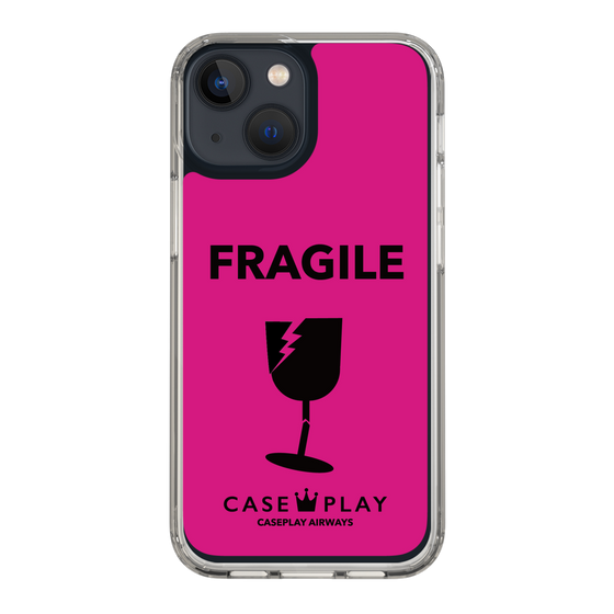 スリムプロテクションケース［ FRAGILE - Pink ］