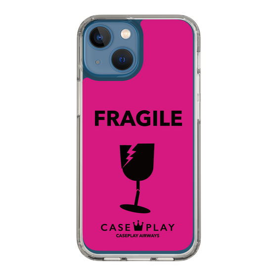 スリムプロテクションケース［ FRAGILE - Pink ］