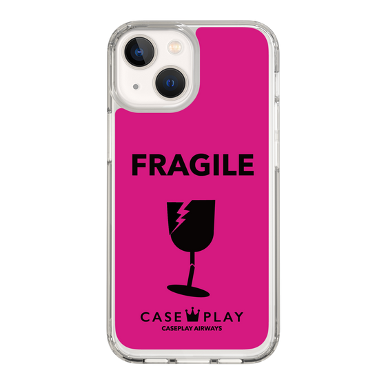 スリムプロテクションケース［ FRAGILE - Pink ］