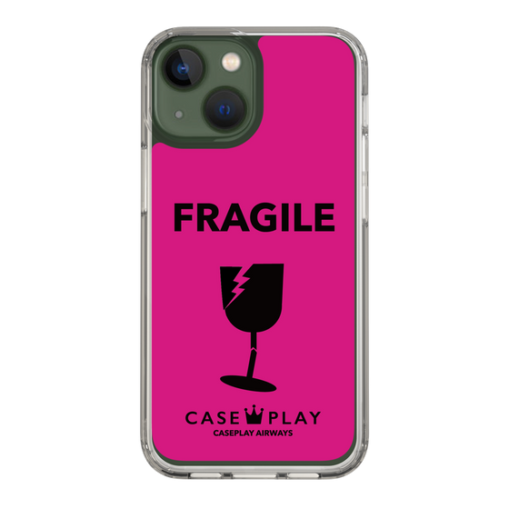 スリムプロテクションケース［ FRAGILE - Pink ］