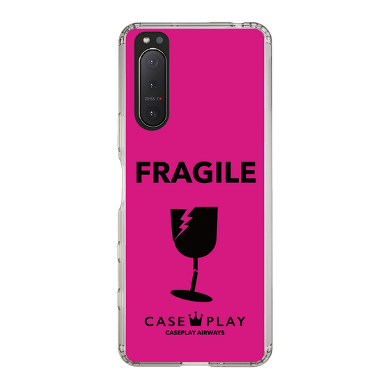 スリムプロテクションケース［ FRAGILE - Pink ］