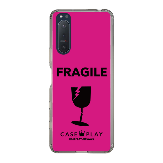 スリムプロテクションケース［ FRAGILE - Pink ］