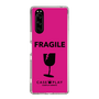 スリムプロテクションケース［ FRAGILE - Pink ］