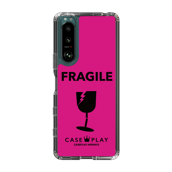 スリムプロテクションケース［ FRAGILE - Pink ］