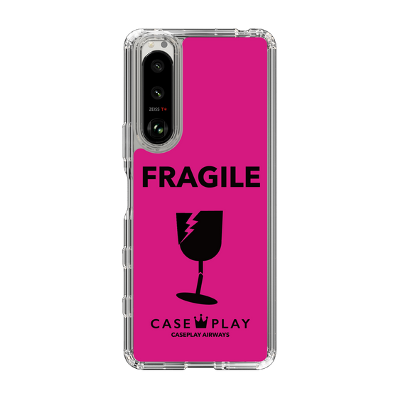 スリムプロテクションケース［ FRAGILE - Pink ］