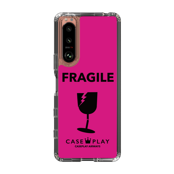スリムプロテクションケース［ FRAGILE - Pink ］