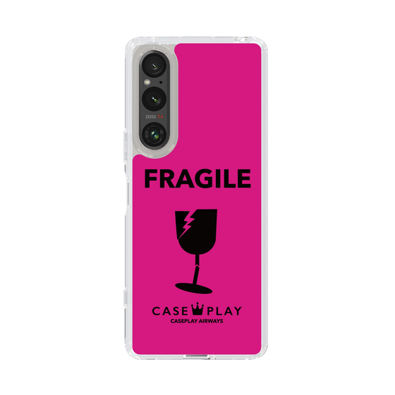 スリムプロテクションケース［ FRAGILE - Pink ］