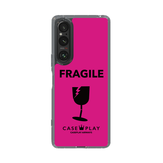 スリムプロテクションケース［ FRAGILE - Pink ］