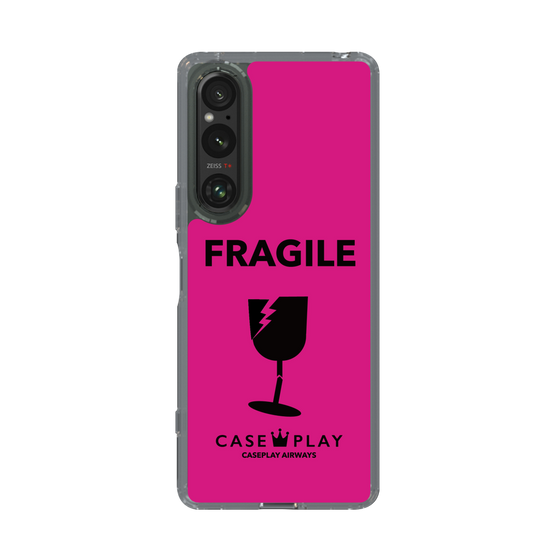 スリムプロテクションケース［ FRAGILE - Pink ］