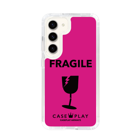 スリムプロテクションケース［ FRAGILE - Pink ］