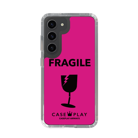 スリムプロテクションケース［ FRAGILE - Pink ］