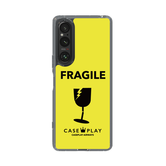 スリムプロテクションケース［ FRAGILE - Yellow ］