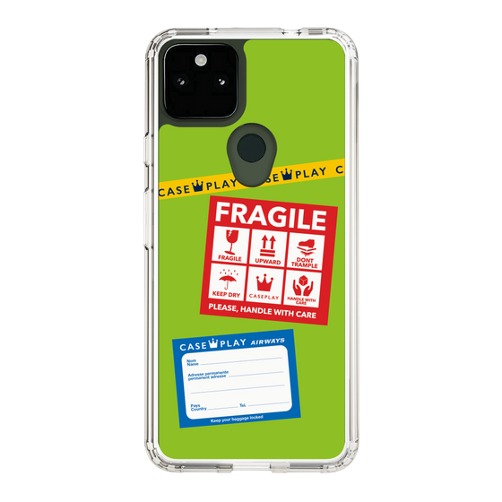 スリムプロテクションケース［ FRAGILE Stickers - Green ］