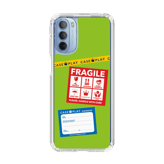 スリムプロテクションケース［ FRAGILE Stickers - Green ］
