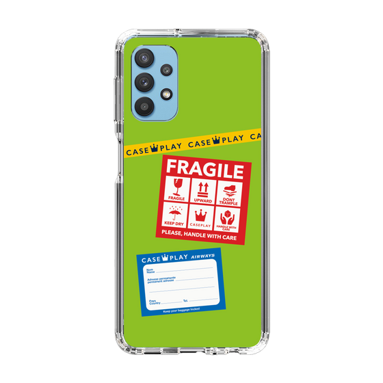 スリムプロテクションケース［ FRAGILE Stickers - Green ］