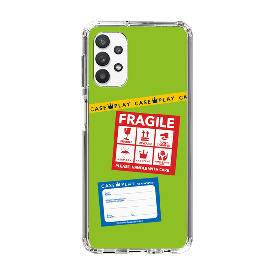 スリムプロテクションケース［ FRAGILE Stickers - Green ］