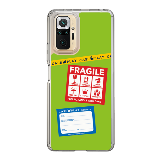 スリムプロテクションケース［ FRAGILE Stickers - Green ］