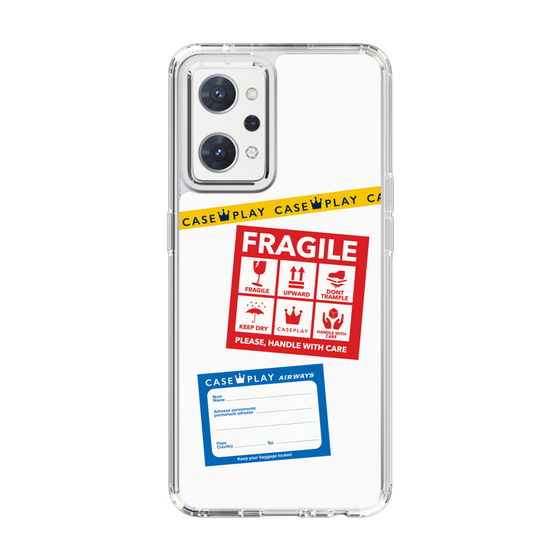 スリムプロテクションケース［ FRAGILE Stickers - White ］