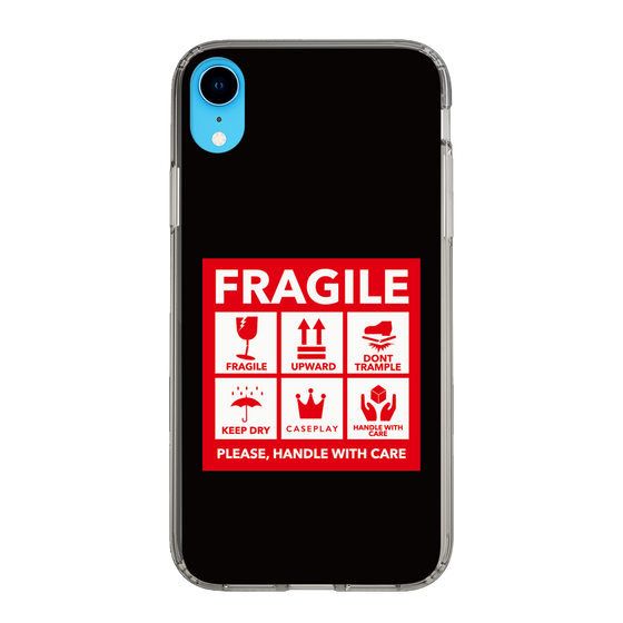 スリムプロテクションケース［ FRAGILE Sticker - Black ］