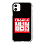 スリムプロテクションケース［ FRAGILE Sticker - Black ］