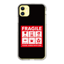 スリムプロテクションケース［ FRAGILE Sticker - Black ］