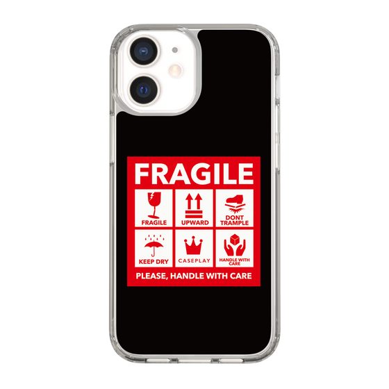 スリムプロテクションケース［ FRAGILE Sticker - Black ］