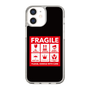 スリムプロテクションケース［ FRAGILE Sticker - Black ］