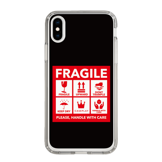 スリムプロテクションケース［ FRAGILE Sticker - Black ］