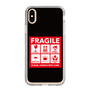 スリムプロテクションケース［ FRAGILE Sticker - Black ］