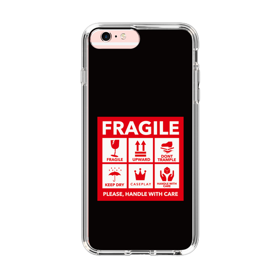 スリムプロテクションケース［ FRAGILE Sticker - Black ］