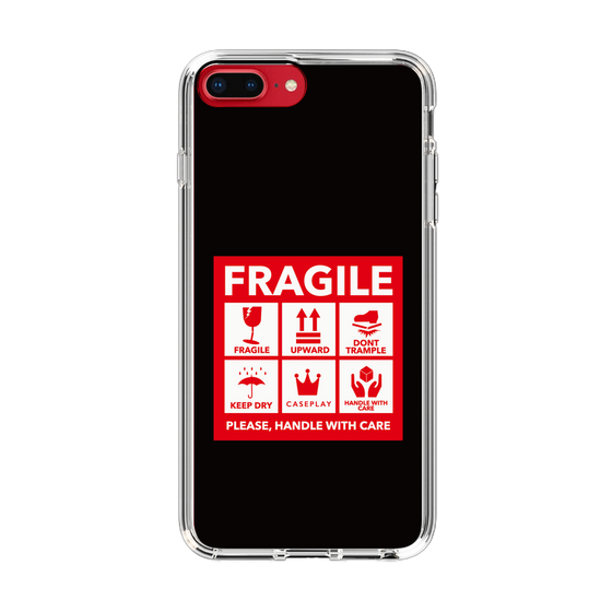 スリムプロテクションケース［ FRAGILE Sticker - Black ］