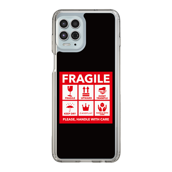 スリムプロテクションケース［ FRAGILE Sticker - Black ］
