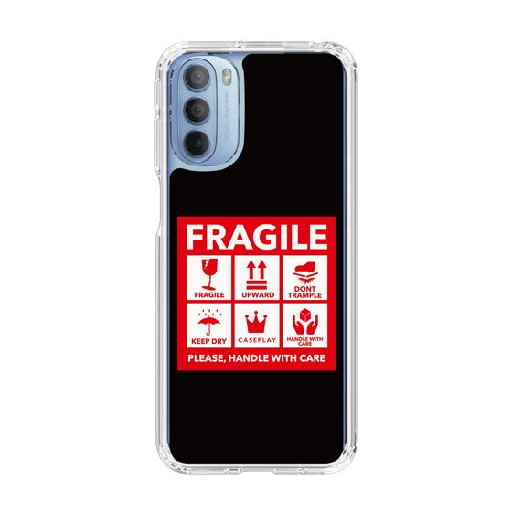 スリムプロテクションケース［ FRAGILE Sticker - Black ］
