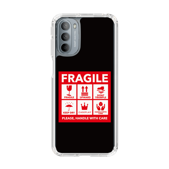 スリムプロテクションケース［ FRAGILE Sticker - Black ］