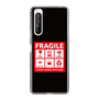 スリムプロテクションケース［ FRAGILE Sticker - Black ］