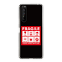 スリムプロテクションケース［ FRAGILE Sticker - Black ］