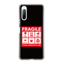 スリムプロテクションケース［ FRAGILE Sticker - Black ］