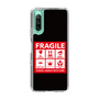 スリムプロテクションケース［ FRAGILE Sticker - Black ］