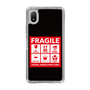 スリムプロテクションケース［ FRAGILE Sticker - Black ］