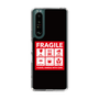 スリムプロテクションケース［ FRAGILE Sticker - Black ］