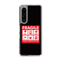 スリムプロテクションケース［ FRAGILE Sticker - Black ］