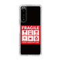 スリムプロテクションケース［ FRAGILE Sticker - Black ］