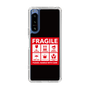 スリムプロテクションケース［ FRAGILE Sticker - Black ］