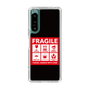 スリムプロテクションケース［ FRAGILE Sticker - Black ］