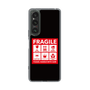 スリムプロテクションケース［ FRAGILE Sticker - Black ］